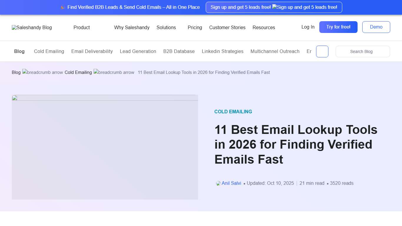 11 Best Email LookUp Tools in 2026 (Free & Paid Options)