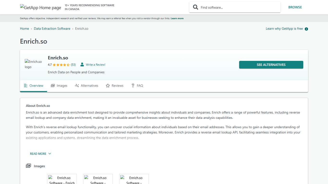 Enrich.so Reviews, Prices & Ratings GetApp Canada 2026